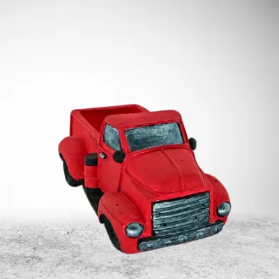 Kırmızı Kamyonet Çiçeklik & Mumluk