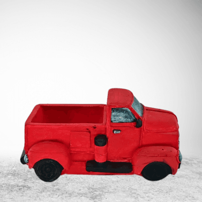 Kırmızı Kamyonet Çiçeklik & Mumluk