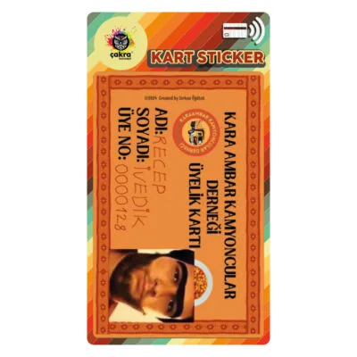 Kara Ambar Kamyoncular Derneği Kart Sticker