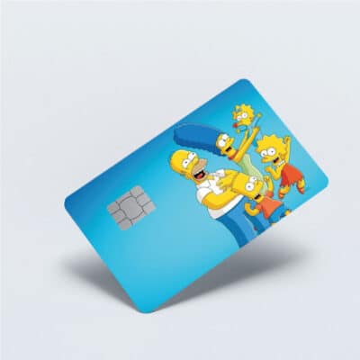 Simpson Ailesi Kart Sticker