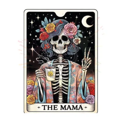 The Mama İskelet Ahşap Retro Poster