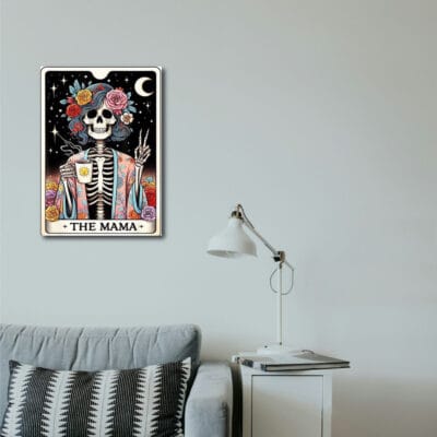 The Mama İskelet Ahşap Retro Poster
