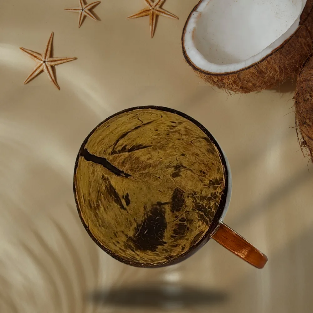 el yapımı Hindistan cevizi kupa