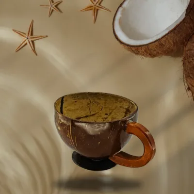 el yapımı Hindistan cevizi kupa