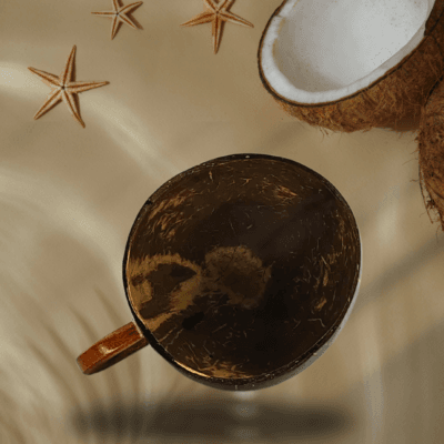 el yapımı Hindistan cevizi kupa