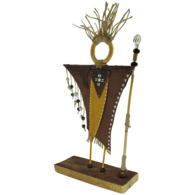 El Yapımı Şamanik Totem Dekoratif Obje