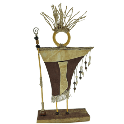 El Yapımı Şamanik Totem Dekoratif Obje