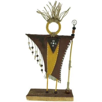 El Yapımı Şamanik Totem Dekoratif Obje