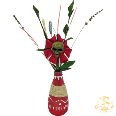 El Yapımı Şişe Boyama Buket Küçük Boy