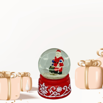 Noel Baba Işıklı Kar Küresi