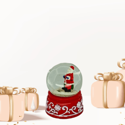 Noel Baba Işıklı Kar Küresi