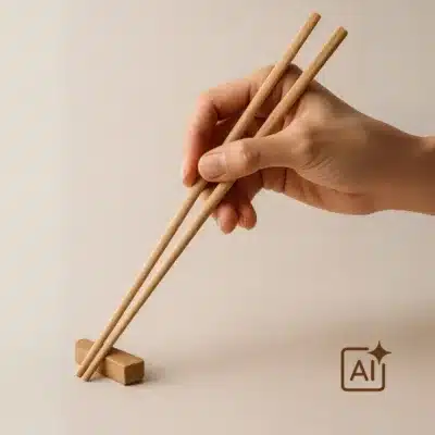 Ahşap Standlı Chopstick