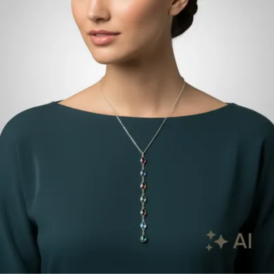 Işıltı Seli Çelik Y Kolye: