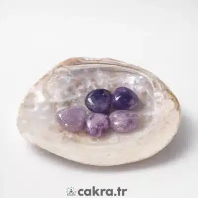 Ametist Kalp Şekilli Taş 2 cm – Sevgi, Huzur ve Doğal Enerji