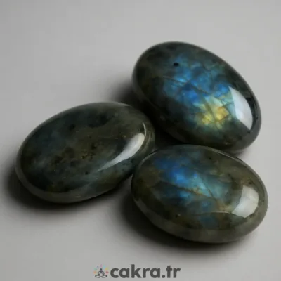Labradorit Taşı Tamburlu Sabun Şekilli