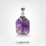Ametist Kolye Ucu Radyant Kesim