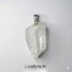Doğal Kristal Kuvars Kolye Ucu Ham