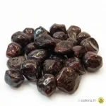 Doğal Lal Taşı (Garnet) Küçük Boy Tamburlu Kütle - 1 cm